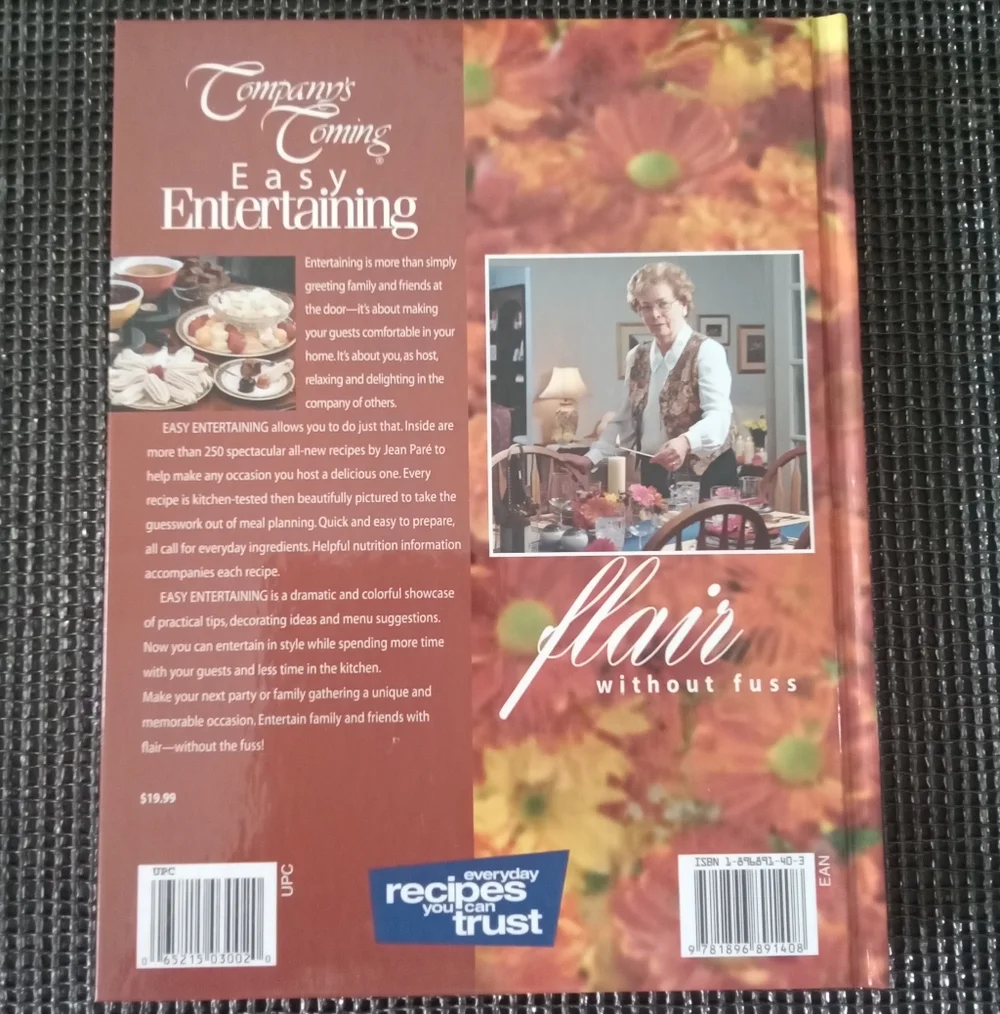 Company's Coming Easy Entertaining Cookbook - Picture 3 of 6